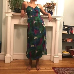 Handmade Dress with Abstract Print